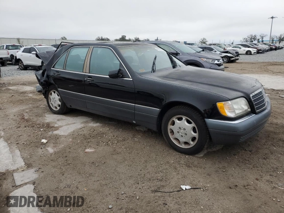 1995 Mercedes-Benz S 320 with VIN WDBGA32E5SA274778, listed as a Copart auction lot 45676305 with 102,942 mi miles and Salvage Title. Bid and sale history available at DreamBid. Image 4.