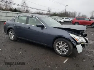 2012 Infiniti G25 x with VIN JN1DV6AR6CM861301, listed as a Copart auction lot 84049974 with 77,539 mi miles and Salvage Title. Bid and sale history available at DreamBid. Image 4.