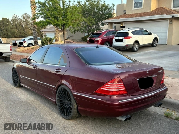 2003 Mercedes-Benz S with VIN WDBNG76J93A337922, listed as a Copart auction lot 55943475 with 135,103 mi miles and Clean Title. Bid and sale history available at DreamBid. Image 3.