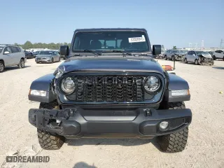 2024 Jeep Gladiator Willys with VIN 1C6HJTAG6RL107893, listed as a Copart auction lot 53328945 with 8,961 mi miles and Salvage Title. Bid and sale history available at carsss.com. Image 5.