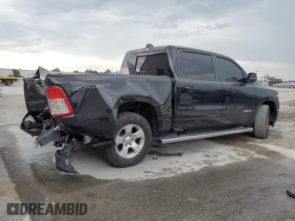 2022 Ram 1500 Lone Star with VIN 1C6RREFM5NN452323, listed as a Copart auction lot 68481844 with 43,298 mi miles and Non repairable. Bid and sale history available at DreamBid. Image 3.