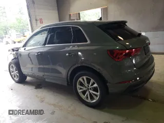 2023 Audi Q3 S line Premium Plus with VIN WA1EECF38P1138944, listed as a Copart auction lot 55373844 with 8,524 mi miles and Salvage title. Bid and sale history available at DreamBid. Image 2.