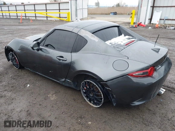 2017 Mazda MX-5 Miata RF Grand Touring with VIN JM1NDAM72H0101026, listed as a IAAI auction lot 41296441 with 79,286 mi miles. Bid and sale history available at carsss.com. Image 3.