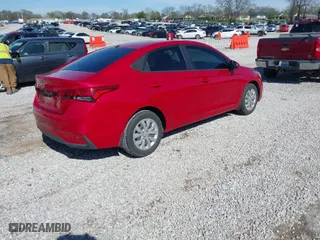 2021 Hyundai Accent SE with VIN 3KPC24A69ME140546, listed as a IAAI auction lot 41874525 with 57,569 mi miles. Bid and sale history available at carsss.com. Image 4.