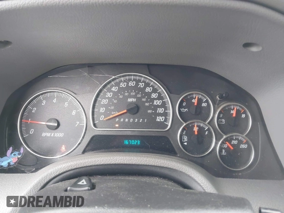 2006 GMC Envoy SLE z VIN 1GKDT13S562187698, wystawiony jako IAAI lot #41808778 z przebiegiem 167 023 mil mil oraz . Historia ofert i sprzedaży dostępna na DreamBid. Obrazek 7.