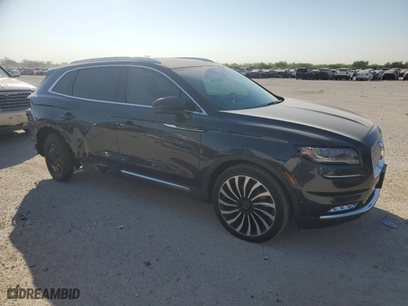 2021 Lincoln Nautilus Black Label with VIN 2LMPJ9JPXMBL17347, listed as a Copart auction lot 76027254 with 25,383 mi miles and Salvage Title. Bid and sale history available at carsss.com. Image 4.