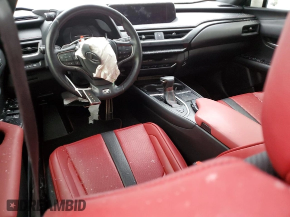 2020 Lexus UX 250h F Sport z VIN JTHR9JBH0L2031472, wystawiony jako Copart lot #87076054 z przebiegiem 110 396 mil mil oraz Szkoda całkowita • Salvage title. Historia ofert i sprzedaży dostępna na DreamBid. Obrazek 8.