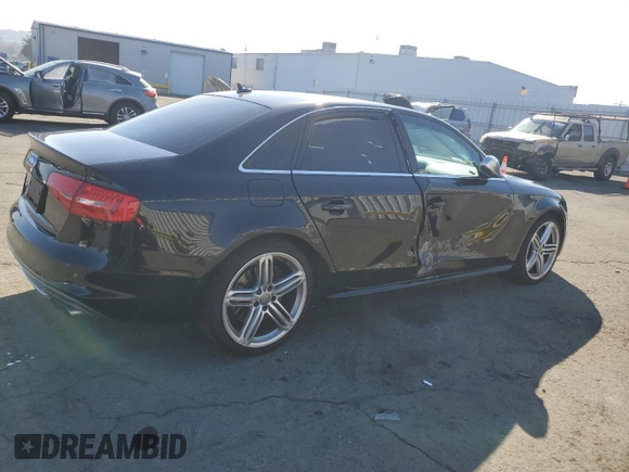 2015 Audi S4 Premium Plus with VIN WAUBGAFL8FA004955, listed as a Copart auction lot 42981035 with 101,035 mi miles and Salvage Title. Bid and sale history available at carsss.com. Image 3.