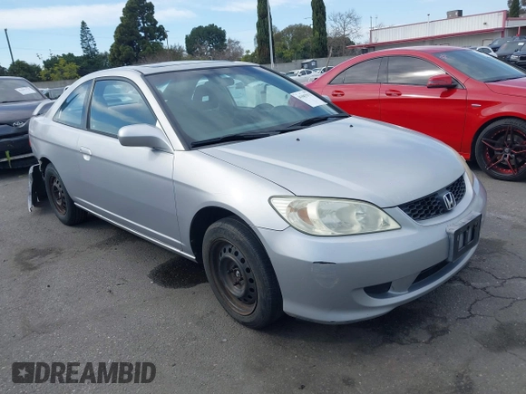 2005 Honda Civic EX with VIN 1HGEM219X5L020511, listed as a IAAI auction lot 41603371 with 250,284 mi miles. Bid and sale history available at carsss.com. Image 1.