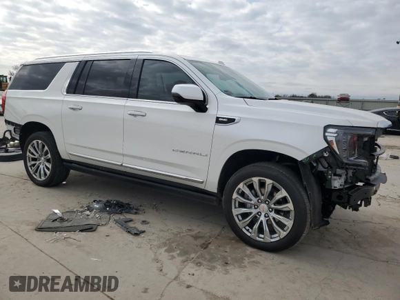2024 GMC Yukon XL Denali with VIN 1GKS2JKL9RR163677, listed as a Copart auction lot 41381335 with 19,929 mi miles and Salvage Title. Bid and sale history available at carsss.com. Image 4.
