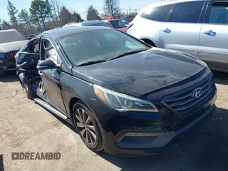2015 Hyundai Sonata Sport with VIN 5NPE34AF0FH197450, listed as a IAAI auction lot 41683624 with 97,275 mi miles and . Bid and sale history available at DreamBid. Image 1.