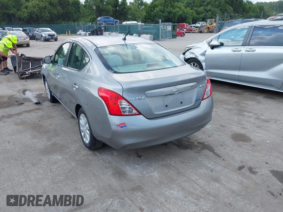 2012 Nissan Versa SV with VIN 3N1CN7AP7CL819956, listed as a IAAI auction lot 42578855 with 57,245 mi miles and . Bid and sale history available at DreamBid. Image 3.