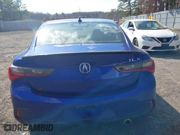 2019 Acura ILX w/Premium/A-Spec Pkg with VIN 19UDE2F87KA003908, listed as a IAAI auction lot 41673179 with 72,505 mi miles. Bid and sale history available at carsss.com. Image 16.