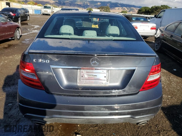 2013 Mercedes-Benz C 350 Sport with VIN WDDGF5HB9DA868195, listed as a Copart auction lot 80343384 with 96,252 mi miles and Salvage Title. Bid and sale history available at DreamBid. Image 6.