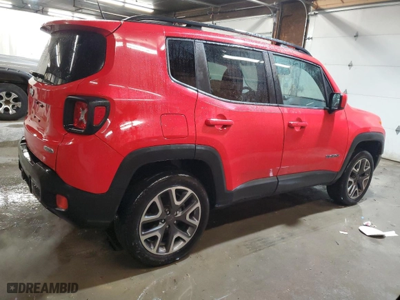 2017 Jeep Renegade Altitude with VIN ZACCJBBB3HPF91449, listed as a Copart auction lot 47185045 with 115,169 mi miles and Salvage Title. Bid and sale history available at carsss.com. Image 3.