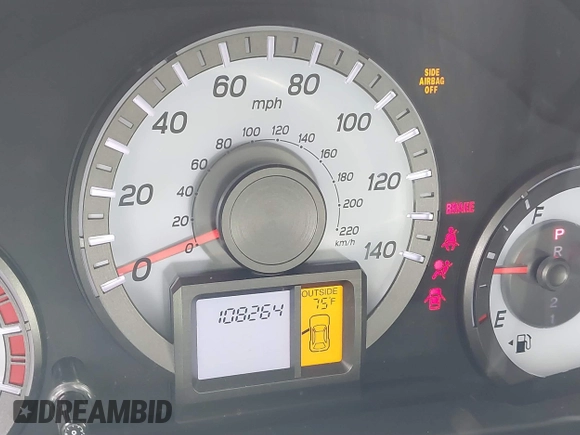 2013 Honda Pilot EX-L with VIN 5FNYF3H54DB010833, listed as a IAAI auction lot 41663424 with 108,264 mi miles and . Bid and sale history available at DreamBid. Image 15.