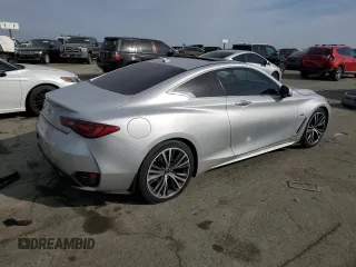 2020 Infiniti Q60 Luxe with VIN JN1EV7EK9LM341035, listed as a Copart auction lot 79031184 with 70,291 mi miles and Salvage Title. Bid and sale history available at carsss.com. Image 3.