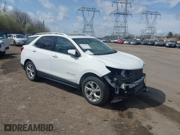 2018 Chevrolet Equinox LT with VIN 3GNAXTEX2JS550602, listed as a IAAI auction lot 41867708 with 65,152 mi miles. Bid and sale history available at carsss.com. Image 1.