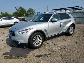 2014 Infiniti QX70 с VIN JN8CS1MW8EM411680, выставлен на аукционе Copart как лот 60350065 с пробегом 124 245 миль миль и Списание • Salvage title. История ставок и продаж доступна на DreamBid. Изображение 1.
