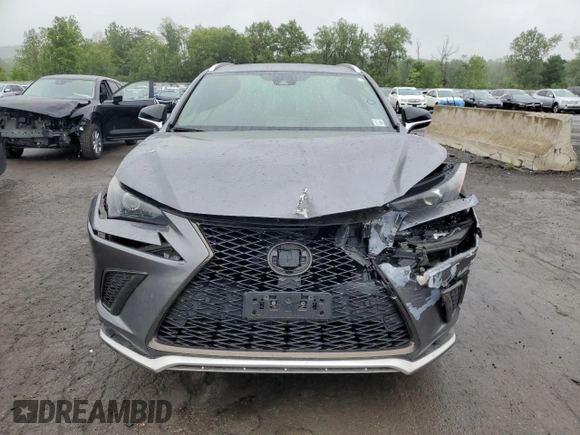 2021 Lexus NX 300 F Sport with VIN JTJSARDZ5M2251025, listed as a Copart auction lot 57950625 with 32,844 mi miles and Salvage title. Bid and sale history available at DreamBid. Image 5.