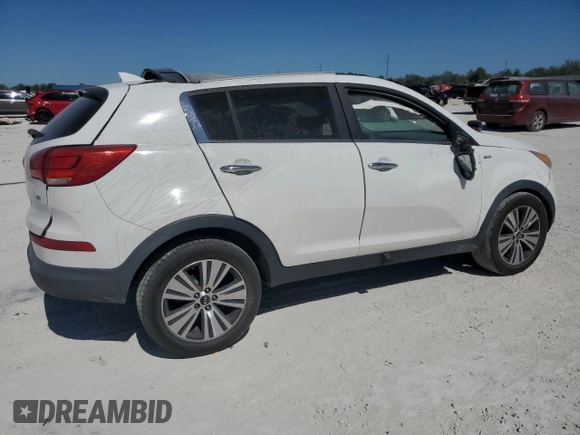 2015 Kia Sportage EX with VIN KNDPCCAC5F7711158, listed as a Copart auction lot 45670445 with 174,463 mi miles and Salvage title. Bid and sale history available at DreamBid. Image 3.