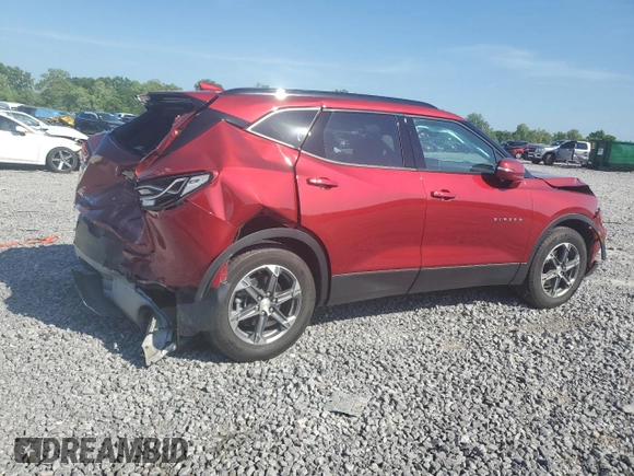 2023 Chevrolet Blazer LT с VIN 3GNKBJRS0PS231407, выставлен на аукционе Copart как лот 54514115 с пробегом 78 132 миль миль и Списание • Salvage title. История ставок и продаж доступна на DreamBid. Изображение 3.