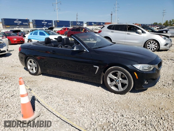 2014 BMW 4 Series 428i xDrive with VIN WBA3T1C50EPS98014, listed as a Copart auction lot 72327884 with 124,421 mi miles and Salvage Title. Bid and sale history available at carsss.com. Image 4.