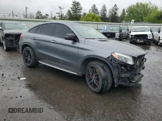 2018 Mercedes-Benz GLE 63 S AMG with VIN 4JGED7FB2JA116058, listed as a Copart auction lot 58478445 with 67,749 mi miles and Salvage title. Bid and sale history available at DreamBid. Image 4.
