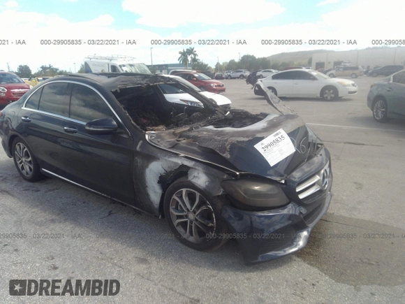 2016 Mercedes-Benz C 300 with VIN 55SWF4JB8GU166826, listed as a IAAI auction lot 41696408 with Not Provided miles and . Bid and sale history available at carsss.com. Image 1.