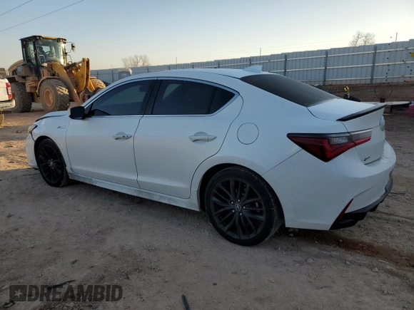 2021 Acura ILX w/Premium/A-SPEC Package with VIN 19UDE2F82MA001728, listed as a Copart auction lot 46788975 with 49,698 mi miles and Salvage Title. Bid and sale history available at carsss.com. Image 2.