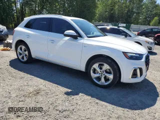 2022 Audi Q5 S line Premium Plus with VIN WA1EAAFY2N2124721, listed as a Copart auction lot 66202045 with 45,059 mi miles and Salvage title. Bid and sale history available at DreamBid. Image 4.