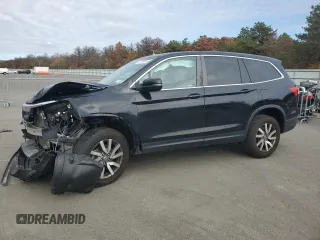 2021 Honda Pilot EX-L z VIN 5FNYF6H57MB031712, wystawiony jako Copart lot #77119974 z przebiegiem 140 118 mil mil oraz Nie do naprawy • Non repairable. Historia ofert i sprzedaży dostępna na DreamBid. Obrazek 1.