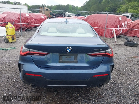 2021 BMW 4 Series 430i with VIN WBA53AP0XMCF92827, listed as a IAAI auction lot 42104148 with 53,535 mi miles and . Bid and sale history available at DreamBid. Image 16.