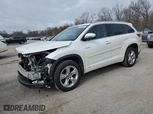 2016 Toyota Highlander Hybrid Limited with VIN 5TDDCRFH8GS017226, listed as a Copart auction lot 42596544 with 148,217 mi miles. Bid and sale history available at carsss.com. Image 1.
