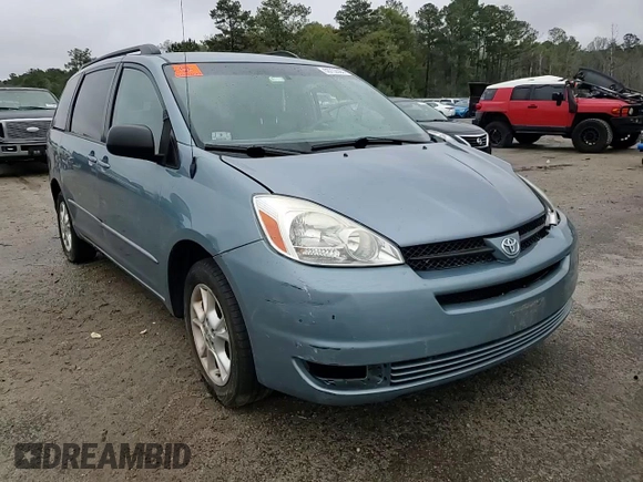 2005 Toyota Sienna LE with VIN 5TDBA23C15S048389, listed as a Copart auction lot 50752865 with 185,829 mi miles and Salvage Title. Bid and sale history available at DreamBid. Image 11.