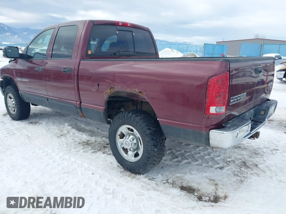 2003 Dodge Ram 2500 ST with VIN 3D7KU28C43G814097, listed as a IAAI auction lot 41617951 with 338,462 mi miles. Bid and sale history available at carsss.com. Image 3.
