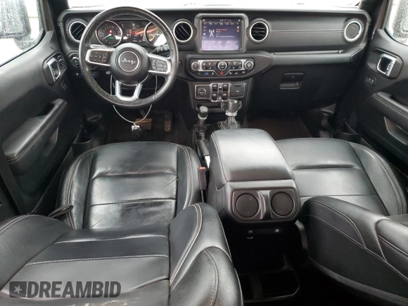2021 Jeep Wrangler Unlimited Sahara with VIN 1C4JJXP6XMW643026, listed as a Copart auction lot 49960415 with 43,733 mi miles and Salvage Title. Bid and sale history available at DreamBid. Image 8.