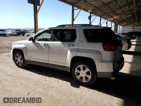 2017 GMC Terrain SLT z VIN 2GKFLPE36H6110300, wystawiony jako Copart lot #55050375 z przebiegiem 156 862 mil mil oraz Szkoda całkowita • Salvage title. Historia ofert i sprzedaży dostępna na DreamBid. Obrazek 2.