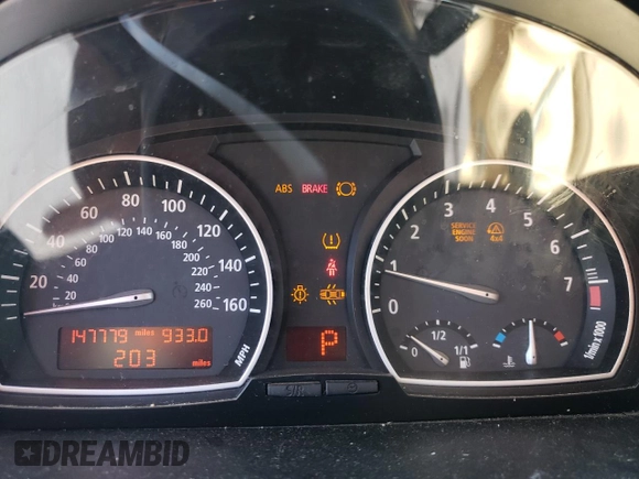 2007 BMW X3 3.0si with VIN WBXPC93497WF24723, listed as a Copart auction lot 52611965 with 147,779 mi miles and Salvage Title. Bid and sale history available at DreamBid. Image 9.