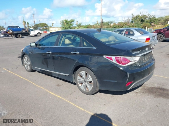 2013 Hyundai Sonata Hybrid with VIN KMHEC4A48DA092248, listed as a IAAI auction lot 41240199 with 150,322 mi miles. Bid and sale history available at carsss.com. Image 3.