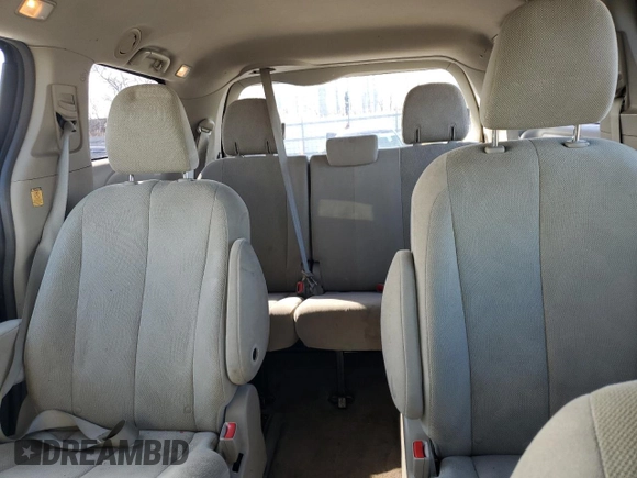 2012 Toyota Sienna with VIN 5TDZK3DC2CS258111, listed as a Copart auction lot 49715235 with 189,536 mi miles and Salvage Title. Bid and sale history available at carsss.com. Image 10.