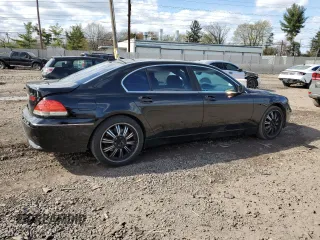 2003 BMW 7 Series 745Li with VIN WBAGN63403DR13725, listed as a Copart auction lot 52175805 with Not Provided miles and Salvage Title. Bid and sale history available at carsss.com. Image 3.