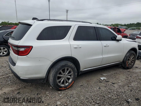 2017 Dodge Durango SXT with VIN 1C4RDJAGXHC629840, listed as a Copart auction lot 58322745 with 177,930 mi miles and Salvage title. Bid and sale history available at DreamBid. Image 3.