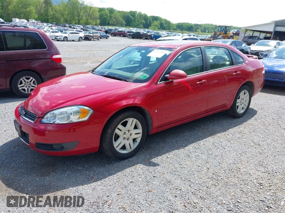 2007 Chevrolet Impala LT with VIN 2G1WC58R979227262, listed as a IAAI auction lot 42187588 with 186,452 mi miles and . Bid and sale history available at DreamBid. Image 2.