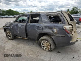 2020 Toyota 4Runner SR5 with VIN JTEBU5JR7L5767063, listed as a Copart auction lot 57969085 with Not provided miles and Salvage title. Bid and sale history available at DreamBid. Image 2.