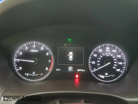 2015 Hyundai Genesis 3.8L with VIN KMHGN4JEXFU061998, listed as a Copart auction lot 57831524 with 82,310 mi miles and Clean Title. Bid and sale history available at carsss.com. Image 9.