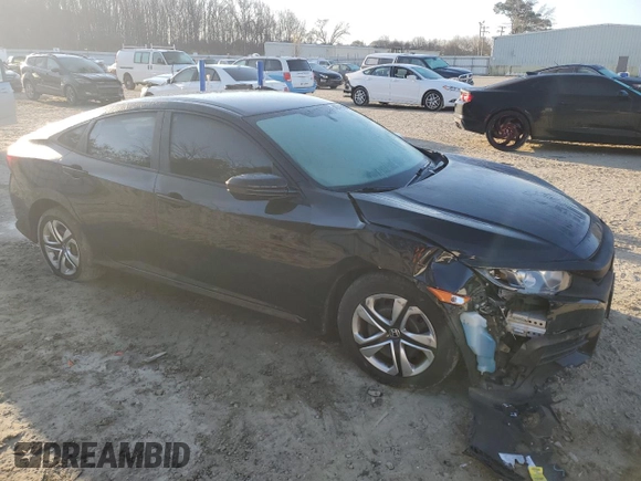 2016 Honda Civic Sedan LX with VIN 2HGFC2F51GH529383, listed as a Copart auction lot 48741615 with 102,407 mi miles and Salvage Title. Bid and sale history available at carsss.com. Image 4.