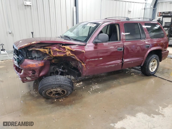 2001 Dodge Durango with VIN 1B4HS28Z21F517176, listed as a Copart auction lot 78928854 with 0 mi miles and Clean Title. Bid and sale history available at carsss.com. Image 1.