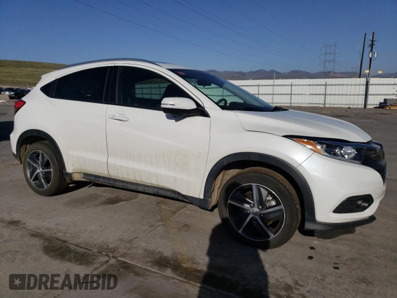 2021 Honda HR-V EX with VIN 3CZRU6H56MM709348, listed as a Copart auction lot 52201075 with 35,062 mi miles and Salvage Title. Bid and sale history available at carsss.com. Image 4.
