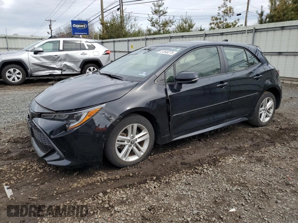 2019 Toyota Corolla Hatchback SE with VIN JTNK4RBE4K3009002, listed as a Copart auction lot 51848275 with 28,942 mi miles and Salvage Title. Bid and sale history available at carsss.com. Image 1.